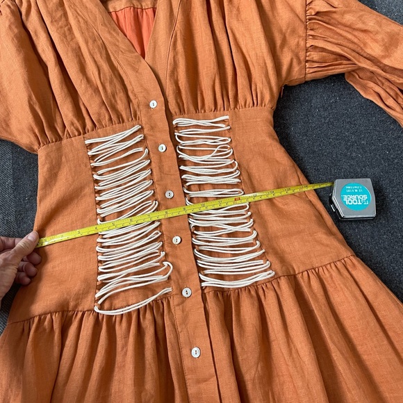 Alemais linen Holly midi dress - Picture 5 of 6